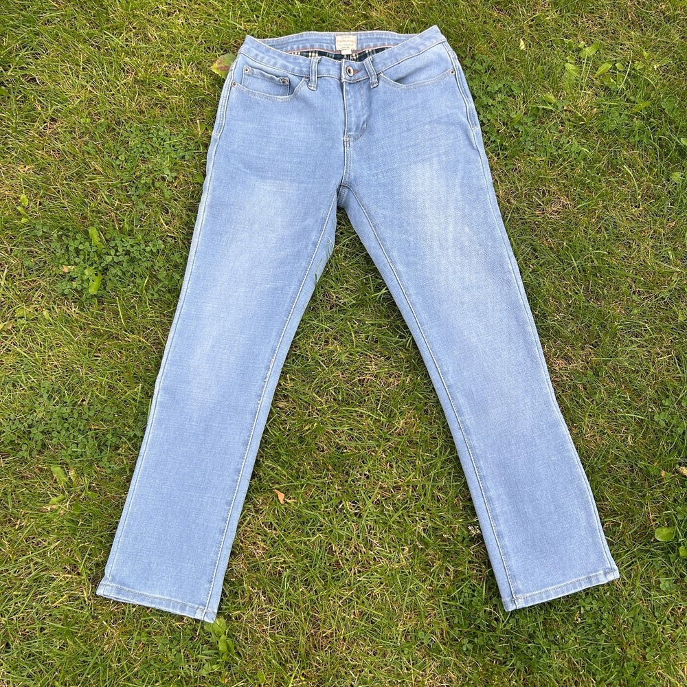 Womens Fleece Lined Jeans Weatherproof Vintage Sz 6 Slim Straight Gorp Insulated